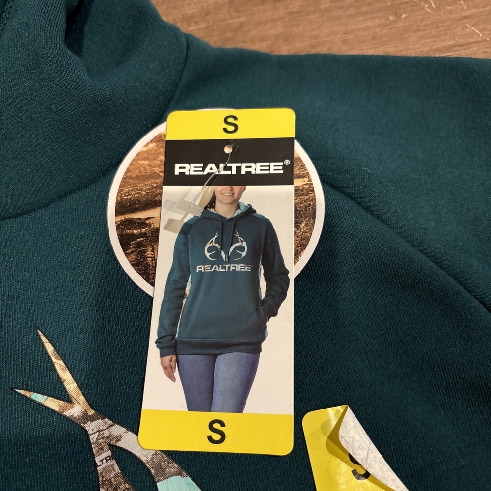Realtree Hoodie Mens Small‎ Green Pullover Graphic Print - Picture 3 of 12